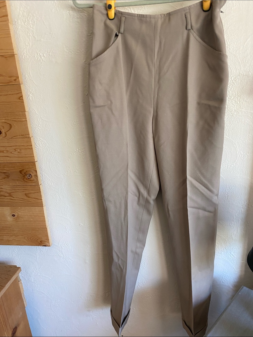 Vintage Ralph Lauren Slim Taupe Trousers